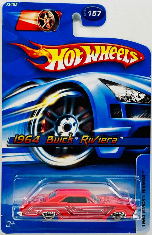 Hot Wheels 2006 - Collector # 157/223 - 1964 Buick Riviera - Red - WSP Wheels - IC