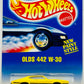 Hot Wheels 1995 - Collector # 267 - New Paint Style - Olds 442 W-30 - Yellow - 5 Spokes - Grey Base - USA Blue & White Card