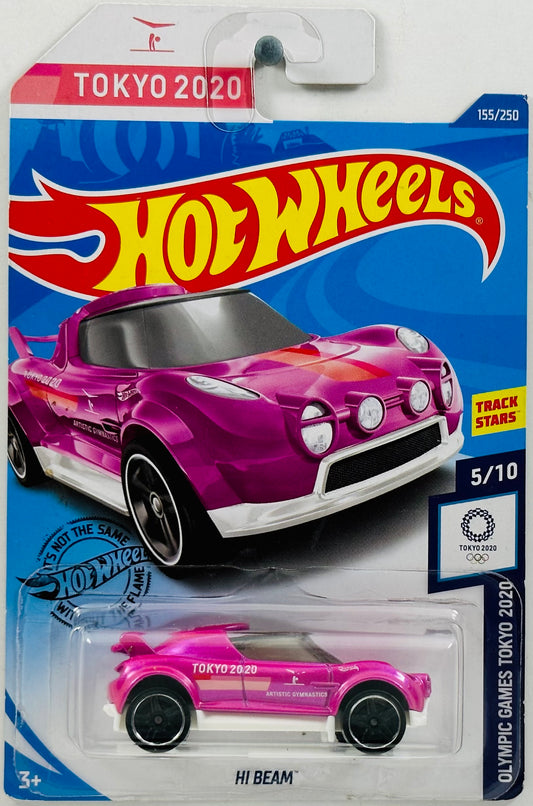 Hot Wheels 2020 - Collector # 155/250 - Olympic Games Tokyo 2020 5/10 - Hi-Beam - Metallic Pink - IC