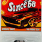 Hot Wheels 2008 - Since '68 / Muscle Cars # 01/10 - '64 Dodge 330 - Metalflake Black - Basic Wheels on Red Lines - Metal/Metal