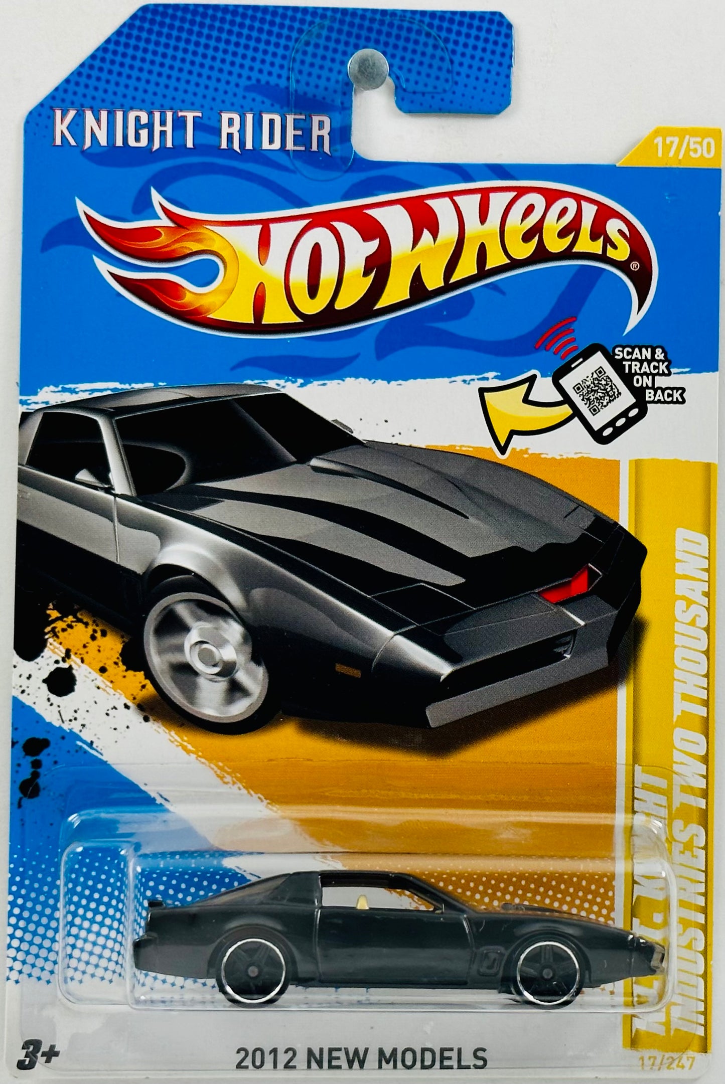 Hot Wheels 2012 - Collector # 017/247 - New Models 17/50 - K.I.T.T. Knight Industries Two Thousand - Black - USA