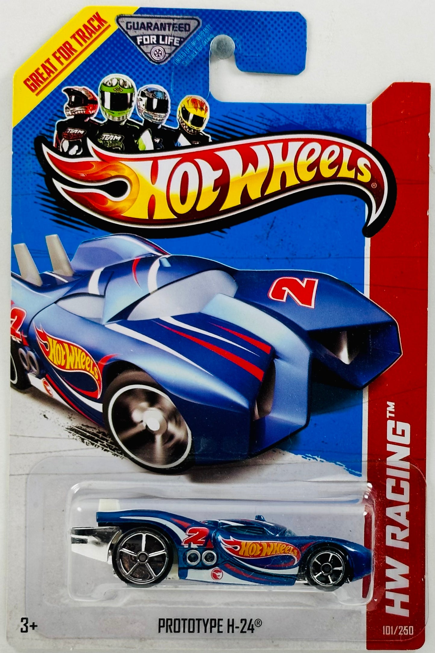 Hot Wheels 2013 - Collector # 101/250 - HW Racing / HW Race Team - Treasure Hunts - Prototype H-24 - Metallic Blue - USA