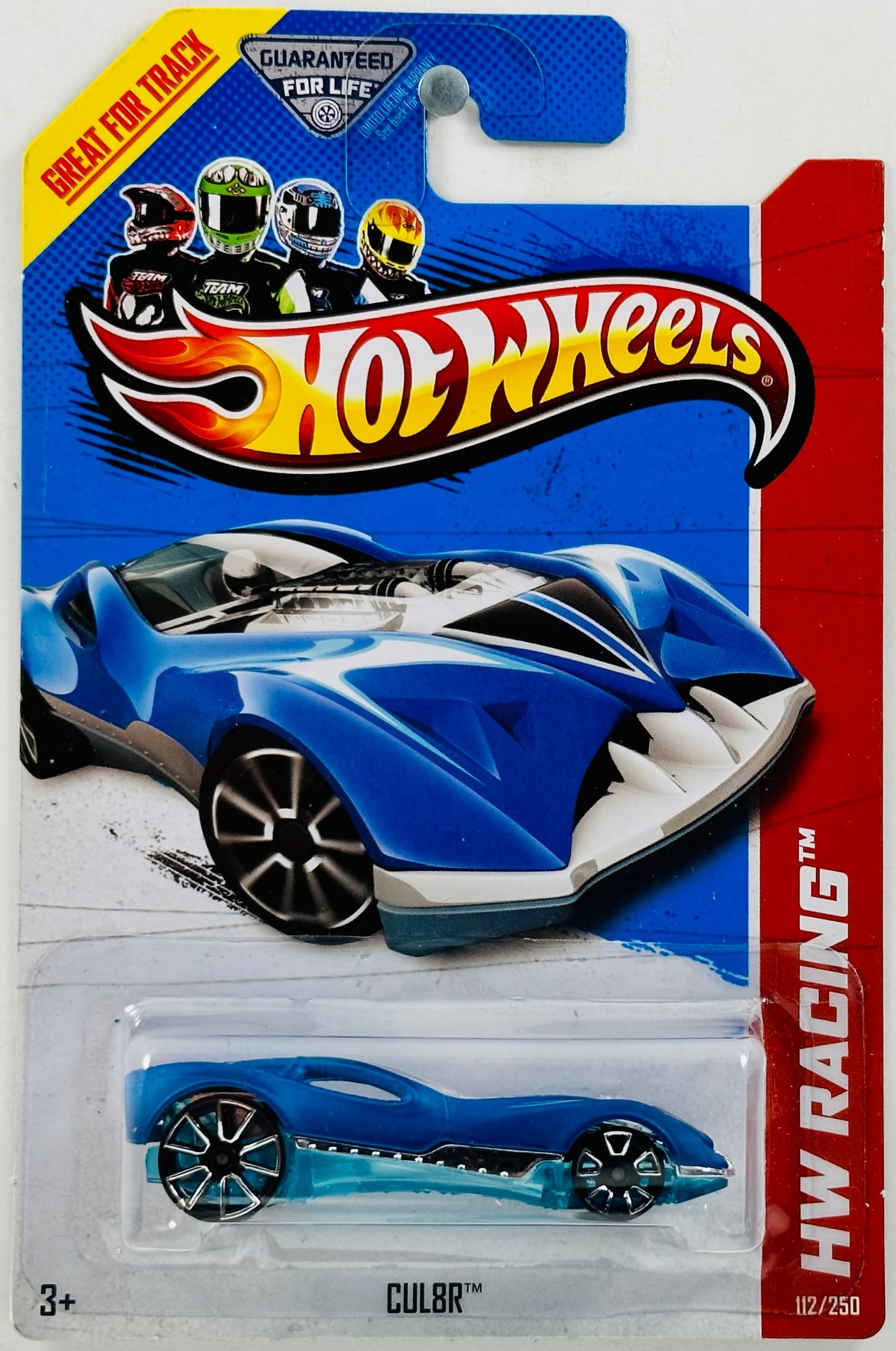 Hot Wheels 2013 - Collector # 112/250 - HW Racing: Thrill Racers - CUL8R - Satin Blue - USA