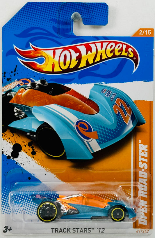 Hot Wheels 2012 - Collector # 067/247 - Track Stars 02/15 - Open Road-ster - Light Satin Blue - USA