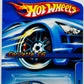 Hot Wheels 2006 - Collector # 154/223 - Corvette C6 - Dark Blue - White Center Stripe - PR5 Wheels - KMart Exclusive - USA