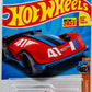 Hot Wheels 2023 - Collector # 133/250 - HW Track Champs 5/5 - New Models - Rollin' Solo' - Red - Hot Wheels 41 Graphics - Best for Track - USA