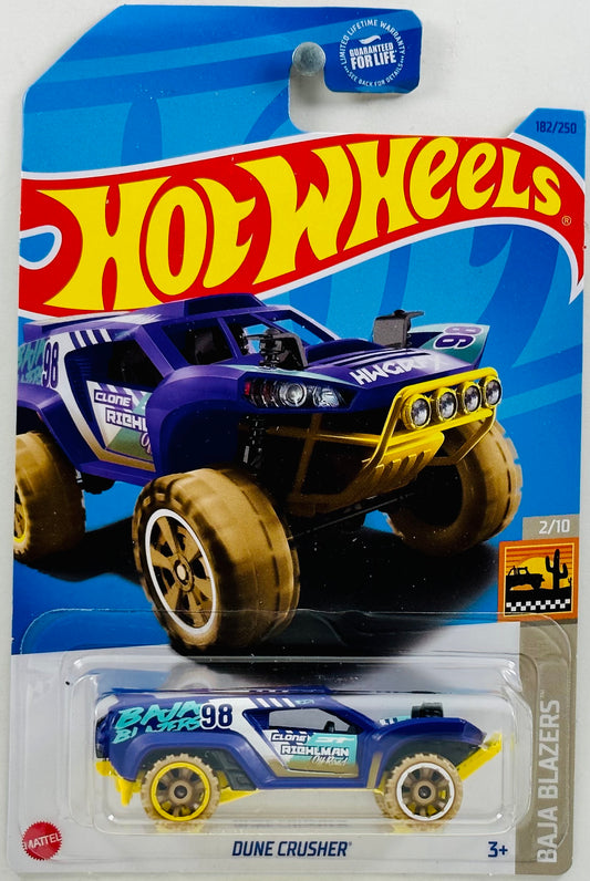 Hot Wheels 2023 - Collector # 182/250 - Baja Blazers 02/10 - Dune Crusher - Purple - USA