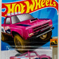 Hot Wheels 2023 - Collector # 181/250 - Baja Blazers 01/10 - '87 Dodge D100 - Dark Pink - USA