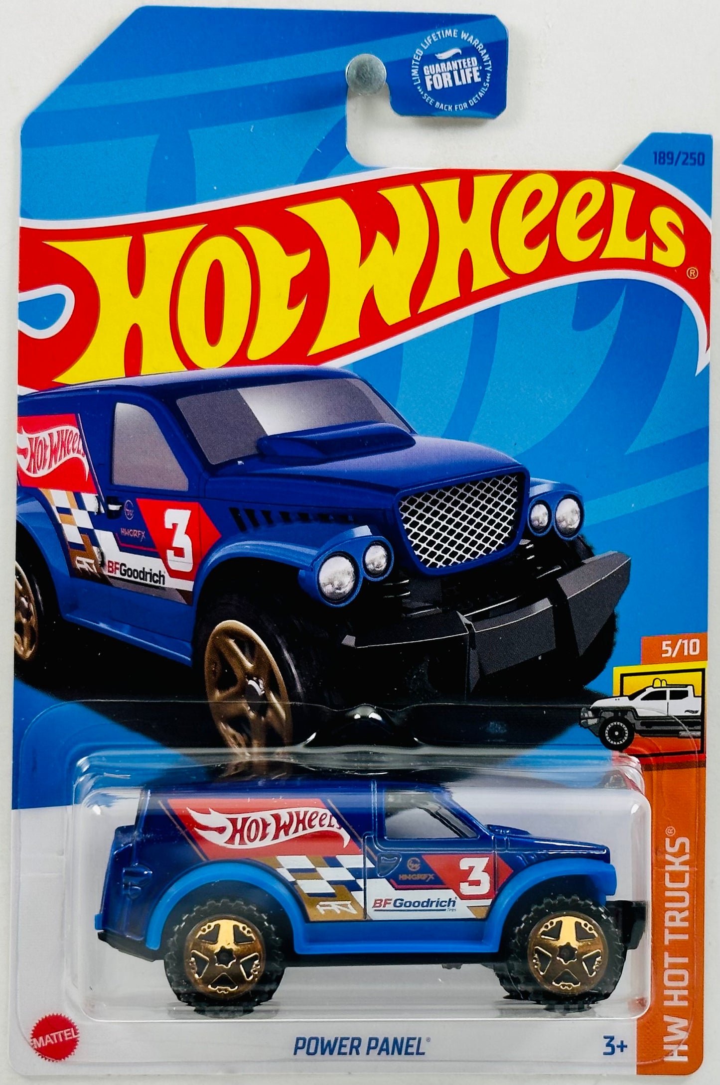 Hot Wheels 2023 - Collector # 189/250 - HW Hot Trucks 05/10 - Power Panel - Dark Blue - USA