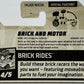 Hot Wheels 2023 - Collector # 104/250 - Brick Rides 4/5 - New Models - Brick and Motor - Green - USA