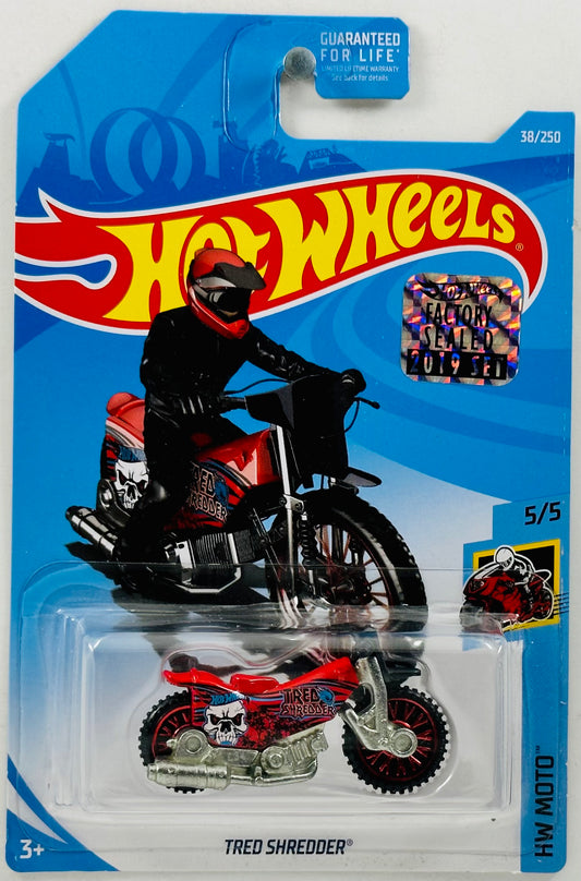 Hot Wheels 2019 - Collector # 038/250 - HW Moto 5/5 - Tred Shredder - Red - FSC