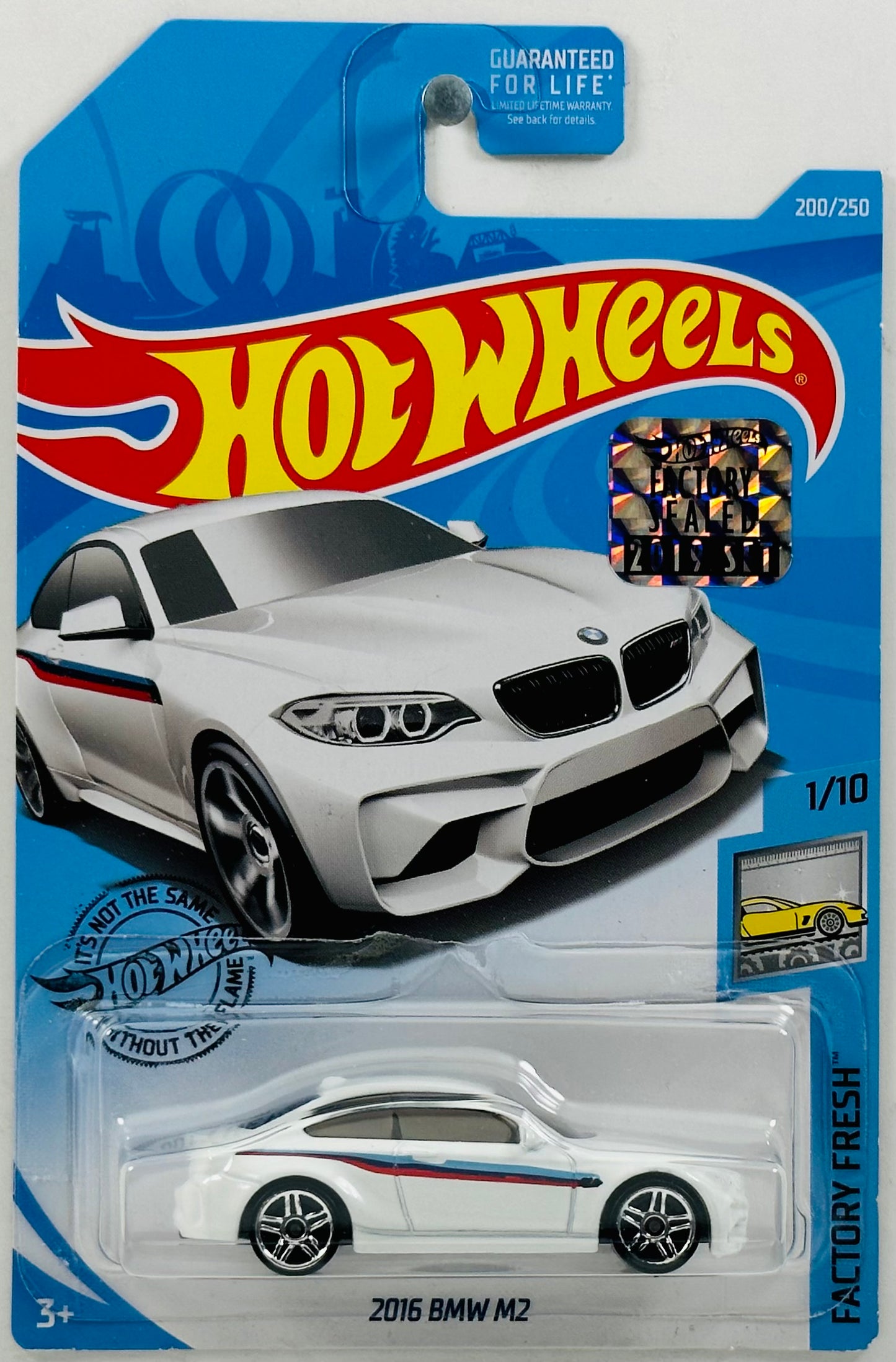 Hot Wheels 2019 - Collector # 200/250 - Factory Fresh 1/10 - 2016 BMW M2 - White - FSC
