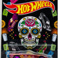 Hot Wheels 2023 - Halloween Series 02/05 - '74 Corvette Stingray - Metalflake Dark Red - Día de Los Muertos (Day of the Dead) - Grocery Store Exclusive