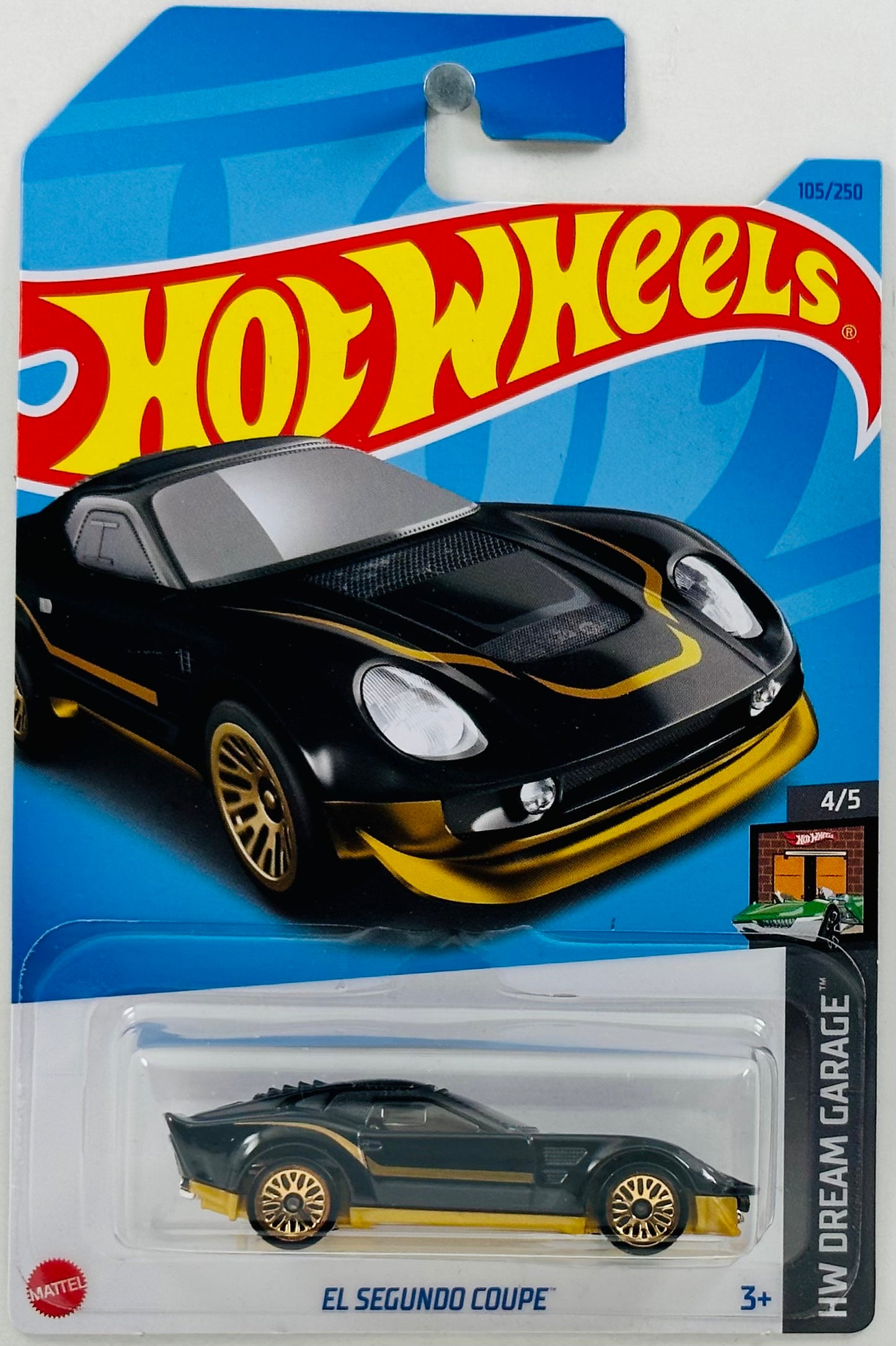Hot Wheels 2023 - Collector # 105/250 - Dream Garage 04/05 - El Segundo Coupe - Anodized Black - IC