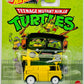 Hot Wheels 2023 - Premium / Replica Entertainment: Teenage Mutant Ninja Turtles - Party Wagon - Yellow - Nickelodeon - Metal/Metal & Real Riders