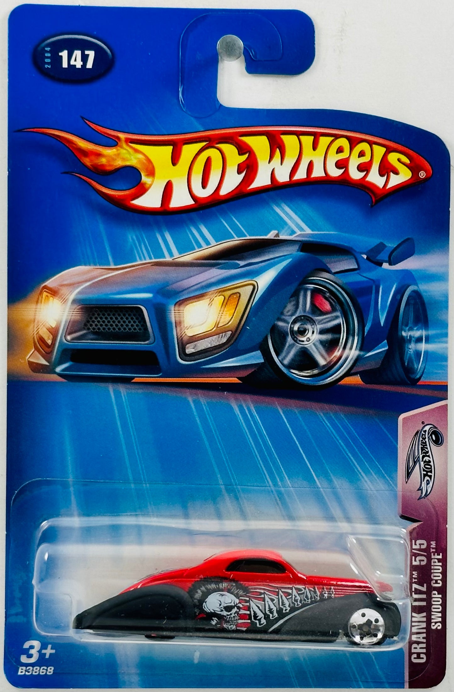 Hot Wheels 2004 - Collector # 147/212 - Crank Itz 05/05 - Swoop Coupe - Red - USA '05