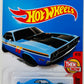Hot Wheels 2016 - Collectors # 104/250 - Then And Now 4/10 - '71 Dodge Challenger - Blue - Tampo ERROR NO Black in the Stripes! - USA