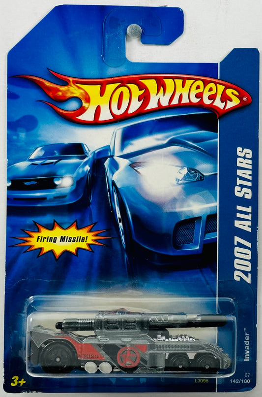 Hot Wheels 2007 - Collector # 142/180 - All Stars - Invader - Metalflake Dark Sliver - USA