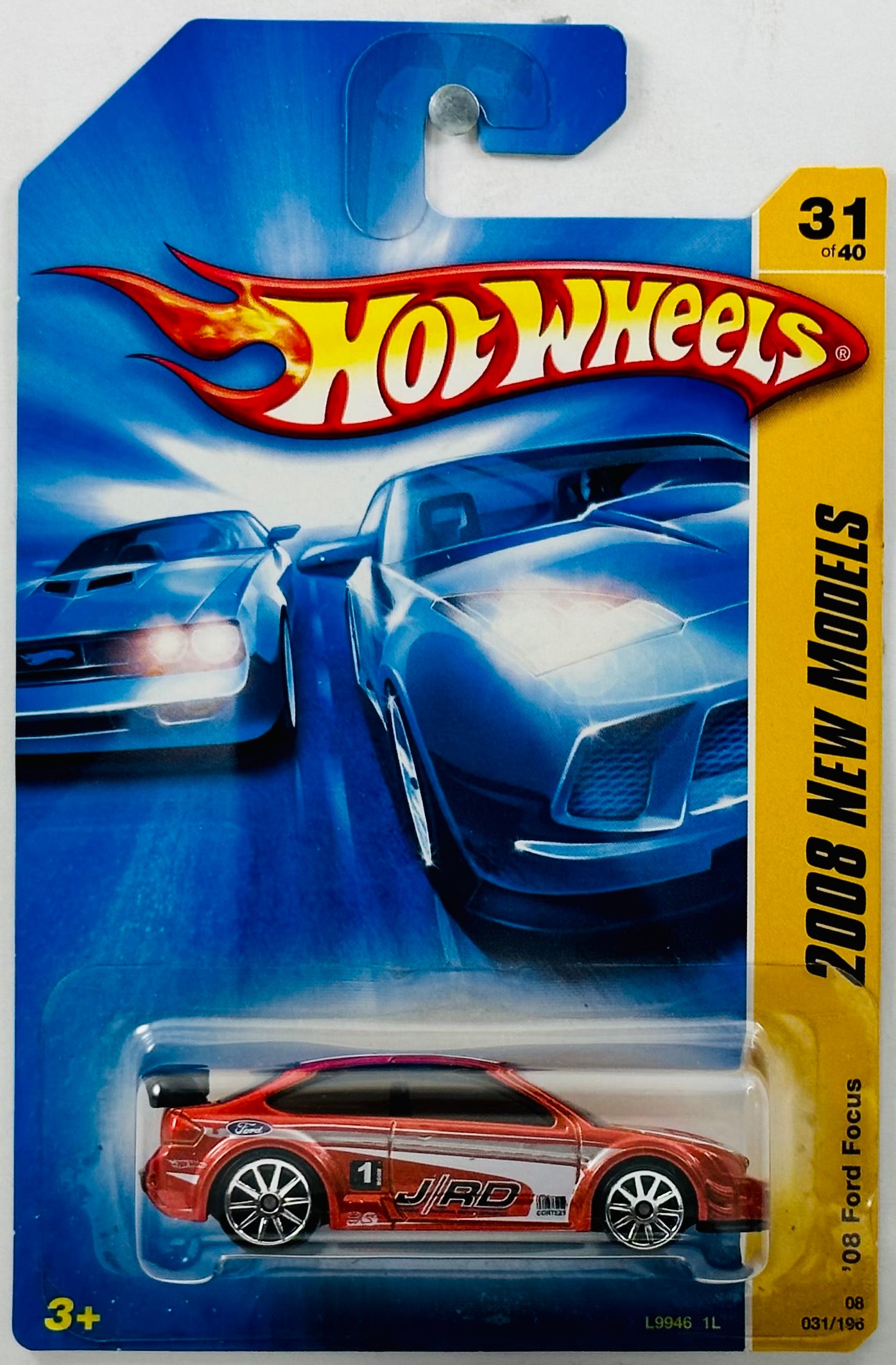 Hot Wheels 2008 - Collector # 031/196 - New Models 31/40 - '08 Ford Focus - Metalflake Orange - K-Mart Exclusive - USA