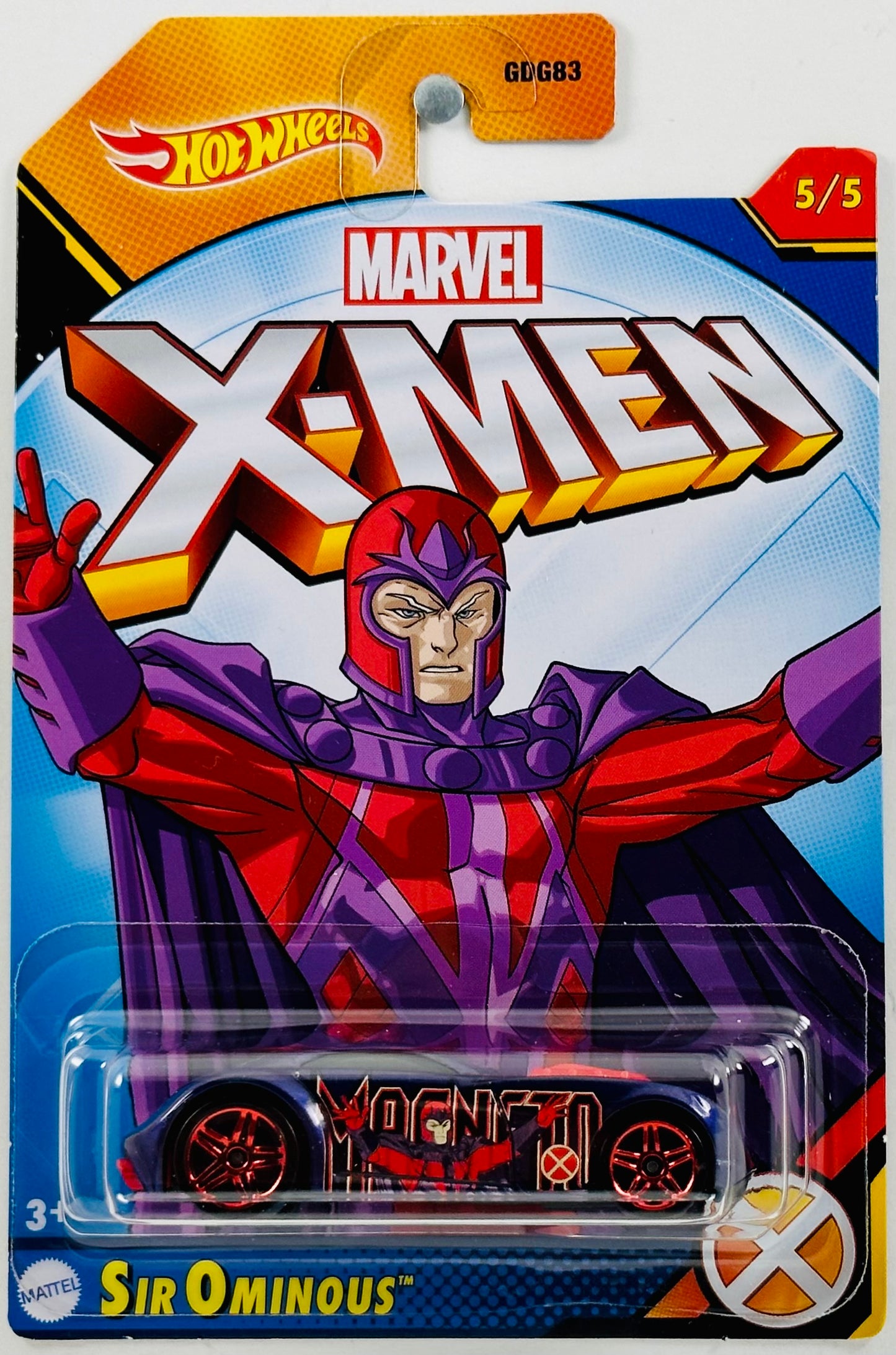 Hot Wheels 2023 - X-Men 05/05 - Sir Ominous - Purple - Magneto - Marvel - Walmart Exclusive