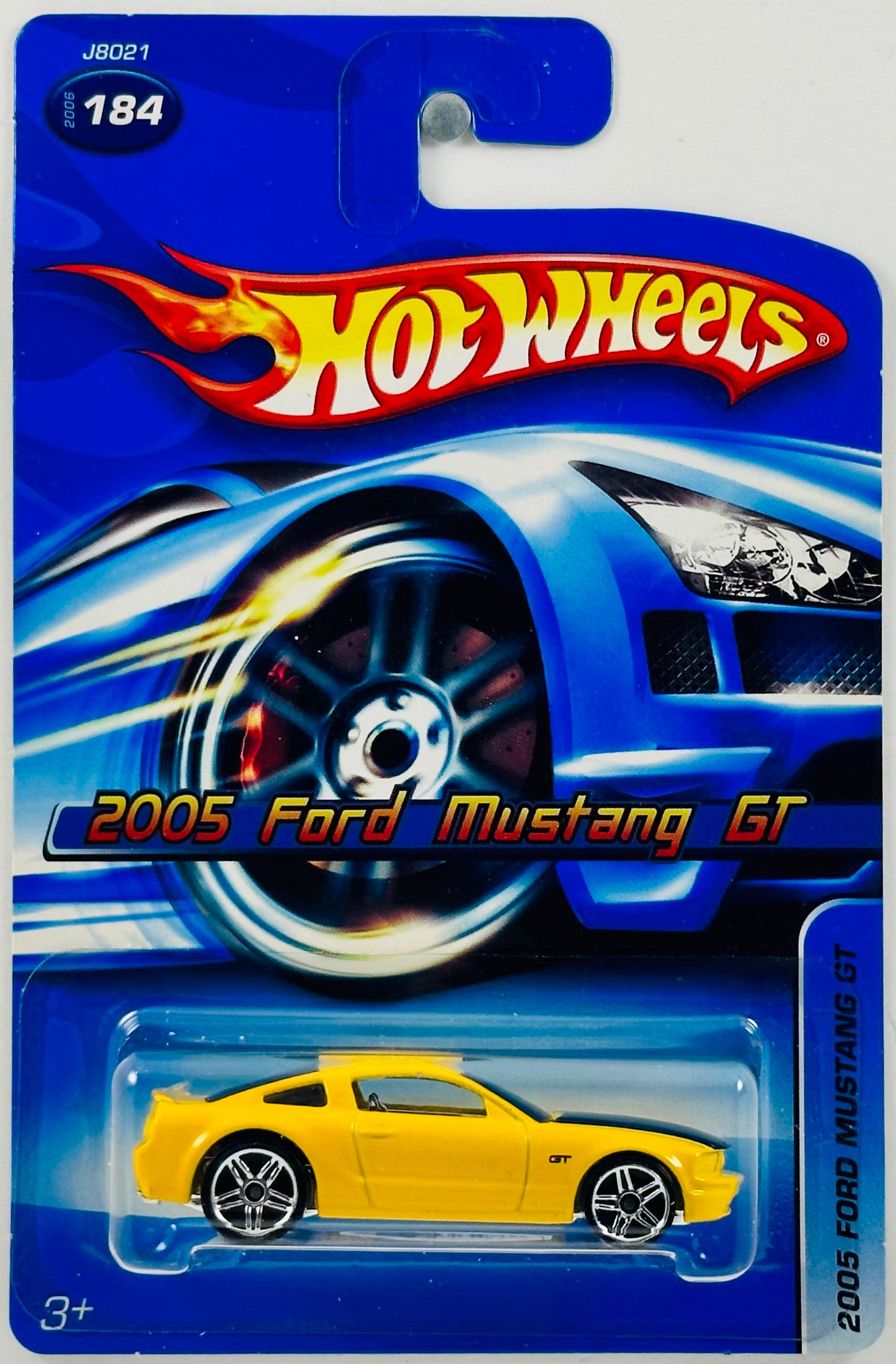 Hot Wheels 2006 - Collector # 184/223 - 2005 Ford Mustang GT - Yellow - USA