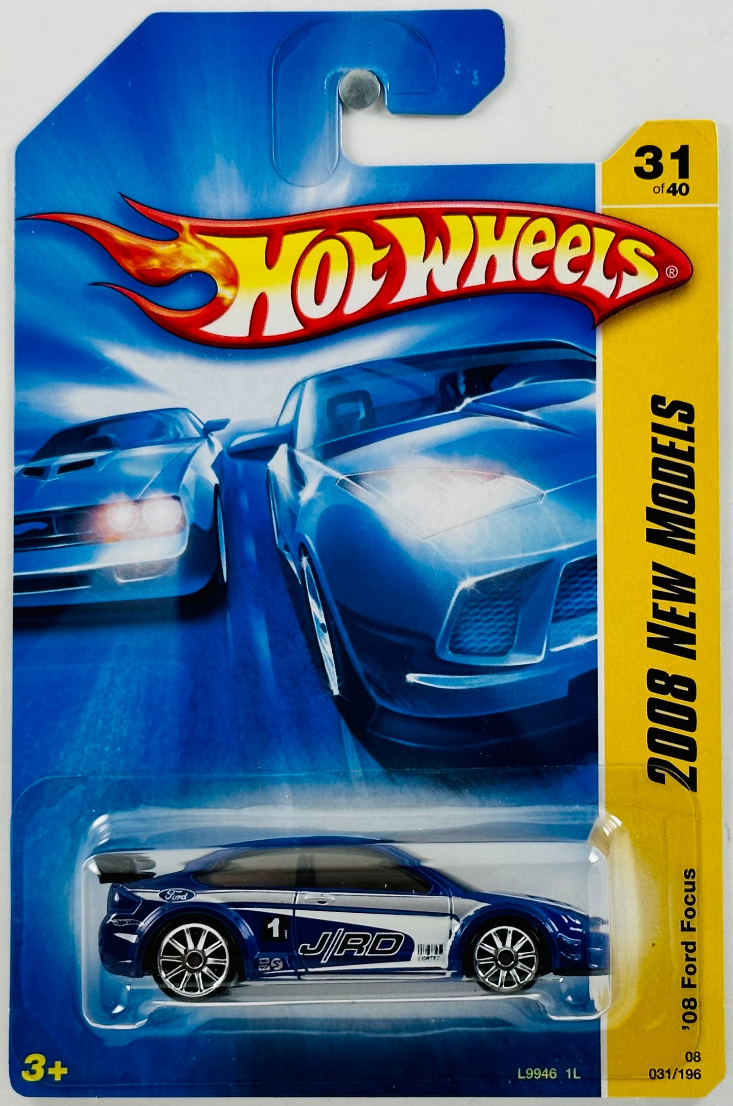Hot Wheels 2008 - Collector # 031/196 - New Models 31/40 - '08 Ford Focus - Metalflake Blue - USA