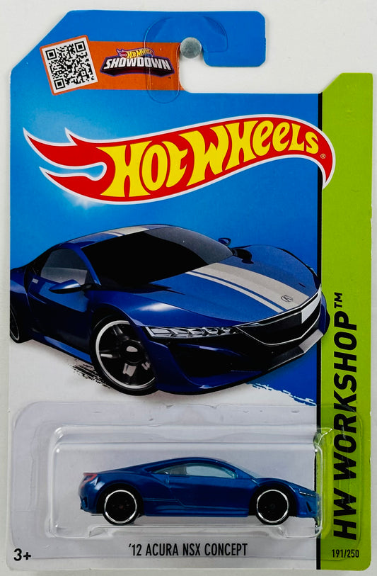 Hot Wheels 2015 - Collector # 191/250 - HW Workshop: Speed Team - '12 Acura NSX Concept - Metalflake Blue - IC