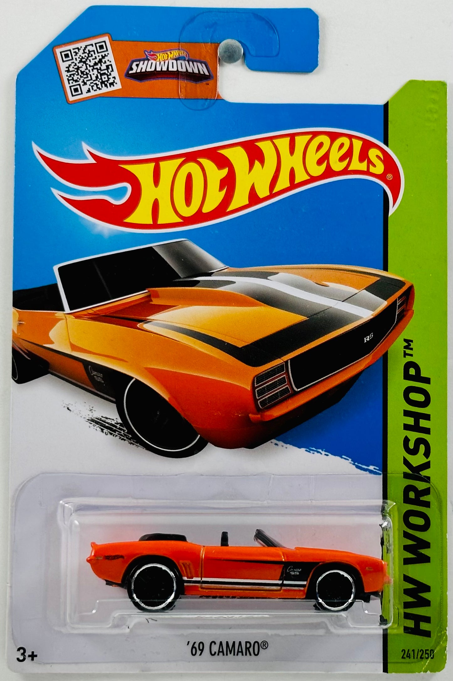 Hot Wheels 2015 - Collector # 241/250 - HW Workshop: Then And Now - '69 Camaro - Orange - IC