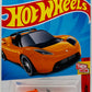 Hot Wheels 2023 - Collector # 217/250 - Then and Now 06/10 - Tesla Roadster - Orange - USA