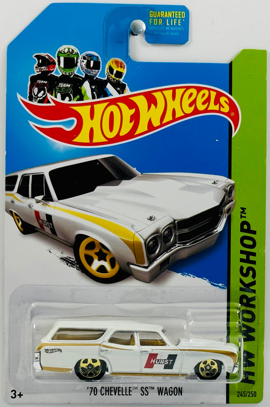 Hot Wheels 2014 - Collector # 245/250 - HW Workshop: HW Performance - '70 Chevelle SS Wagon - Pearl White - USA