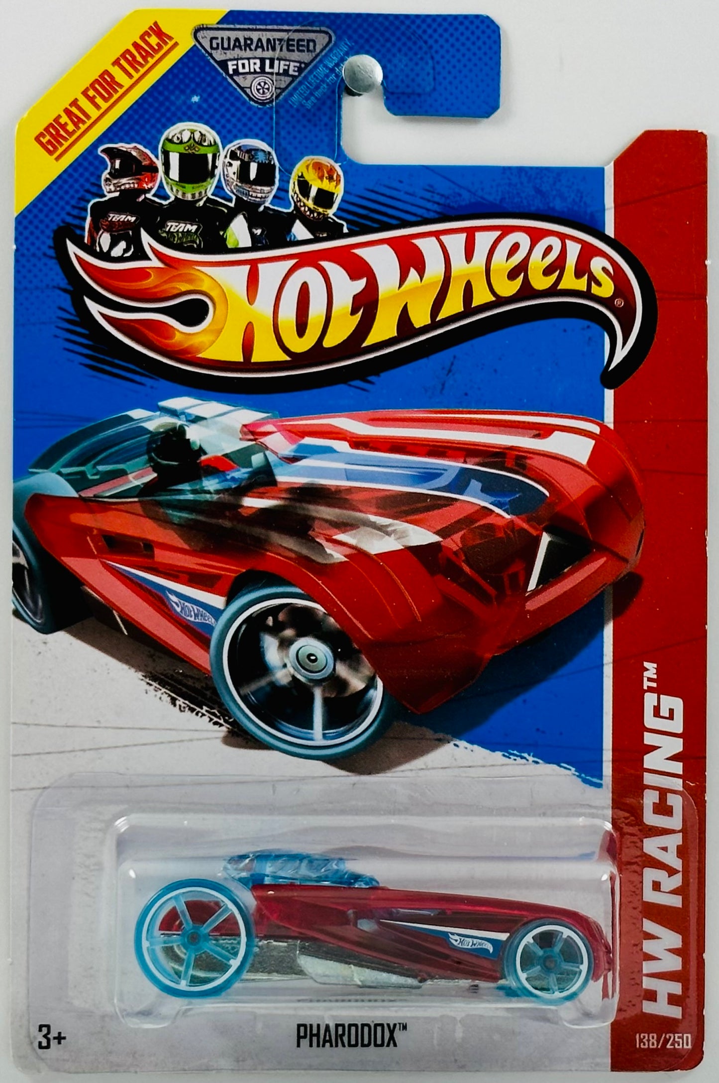 Hot Wheels 2013 - Collector # 138/250 - HW Racing: X-Raycers - Pharodox - Clear Red - USA
