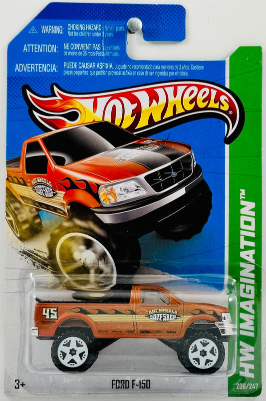 Hot Wheels 2012 - Collector # 206/247 - HW Imagination - Thrill Racers: Beach 01/05 - Ford F-150 - Satin Brown - IC