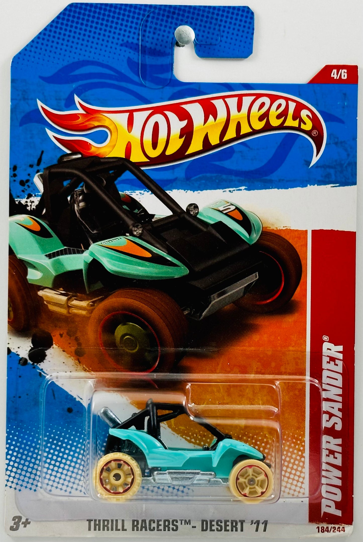 Hot Wheels 2011 - Collector # 184/244 - Thrill Racers: Desert 04/06 - Power Sander - Aqua - USA