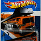 Hot Wheels 2011 - Collector # 173/244 - HW City Works 03/10 - Back Slider - Orange - Chrome Windows with HW Banner / Black Ramp - Walmart Exclusive - USA