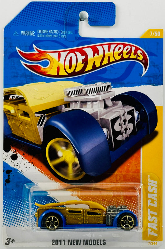 Hot Wheels 2011 - Collector # 007/244 - New Models 07/50 - Fast Cash - Gold - USA