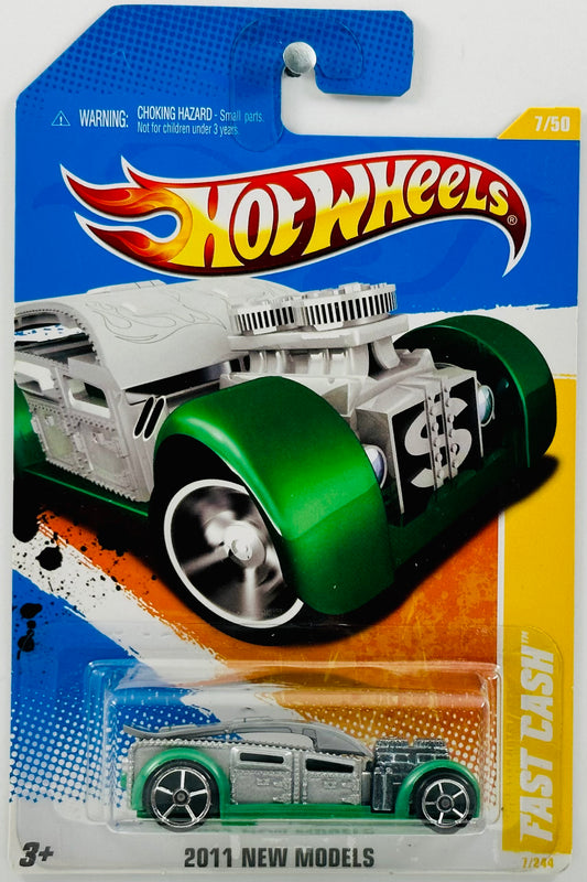 Hot Wheels 2011 - Collector # 007/244 - New Models 07/50 - Fast Cash - Sliver - USA