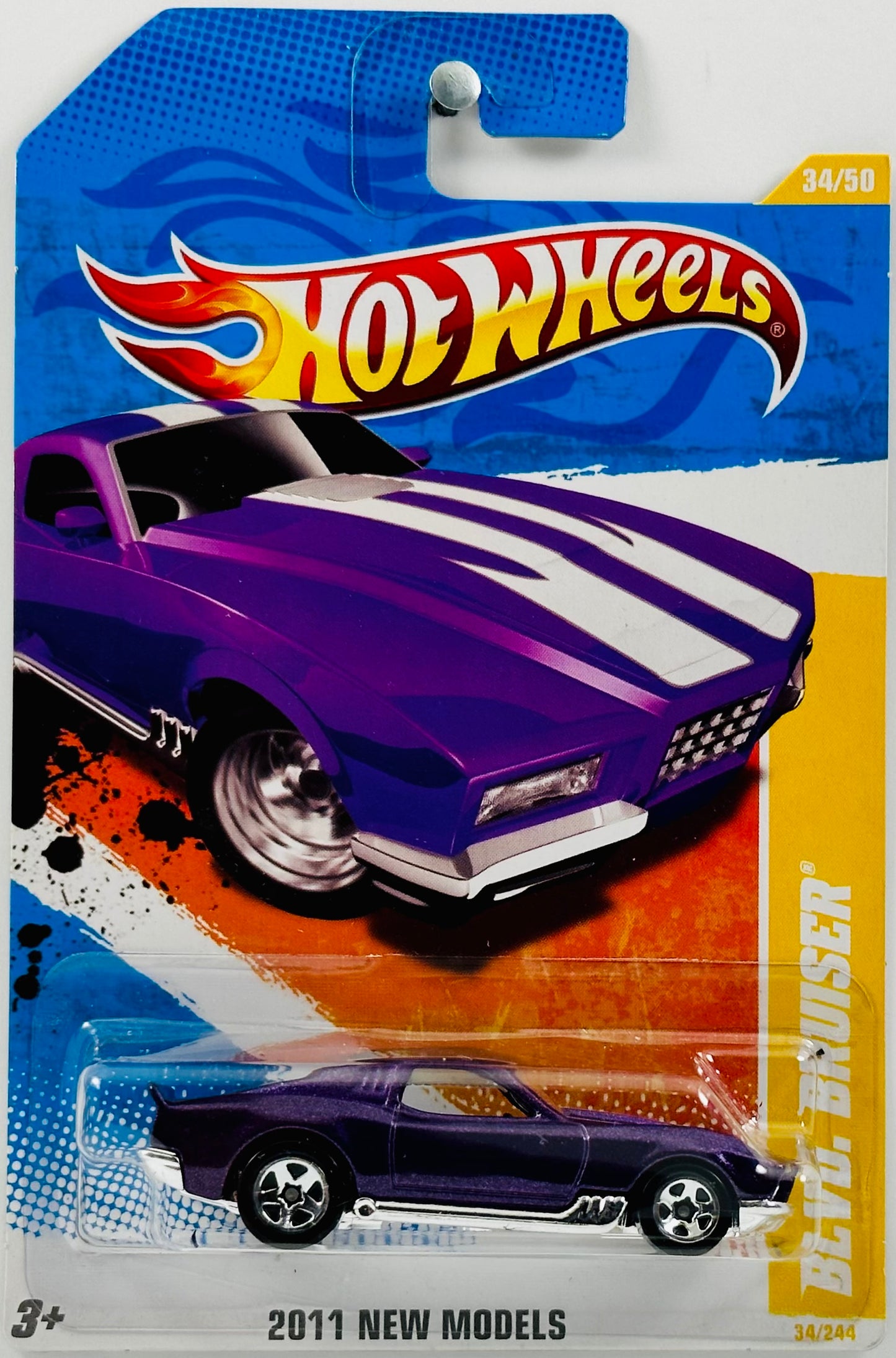 Hot Wheels 2011 - Collector # 034/244 - New Models 34/50 - Blvd. Bruiser - Metallic Purple - USA