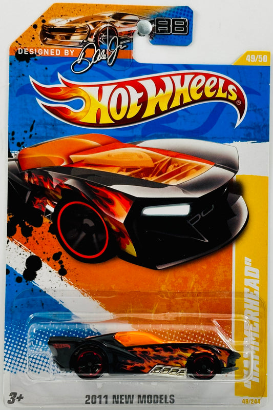 Hot Wheels 2011 - Collector # 049/244 - New Models 49/50 - "Hammerhead" - Black - Designed by Dale Jr. 88 - USA