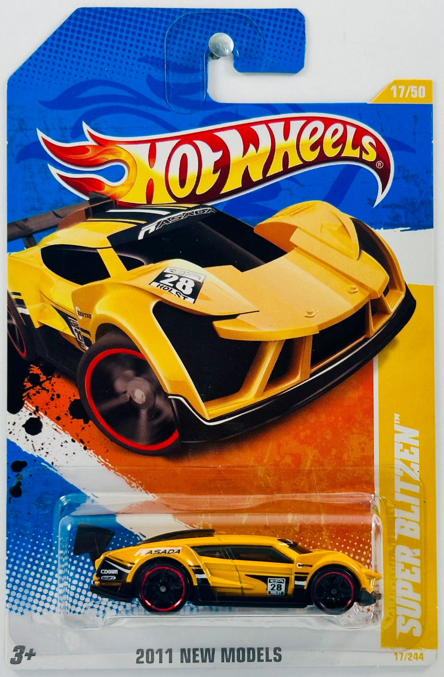 Hot Wheels 2011 - Collector # 017/244 - New Models 17/50 - Super Blitzen - Pearl Dark Yellow - USA