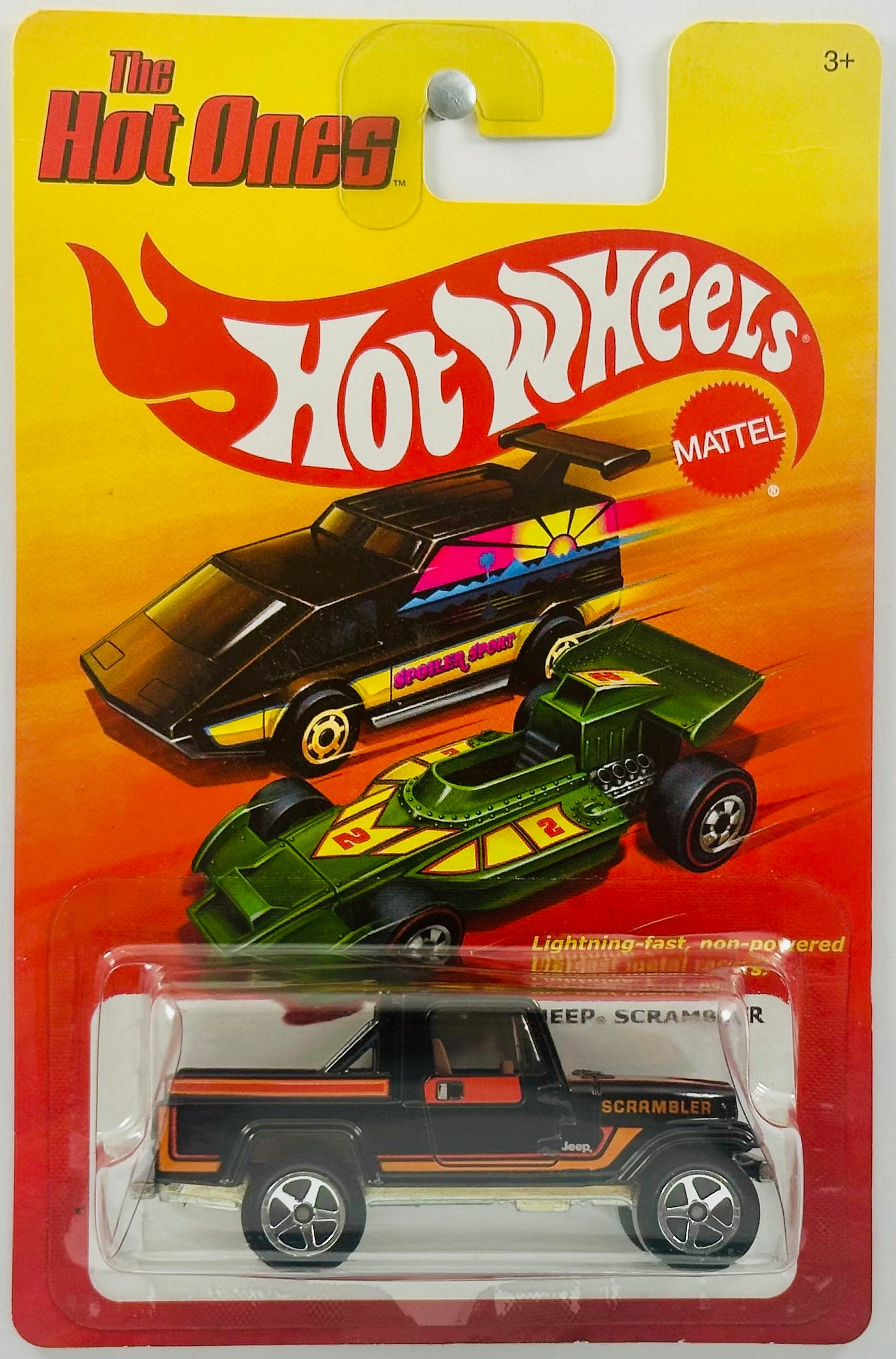 Hot Wheels 2011 - The Hot Ones - Jeep Scrambler - Black - 5 Spoke Wheels - Metal/Metal - Lightning Fast Metal Racers