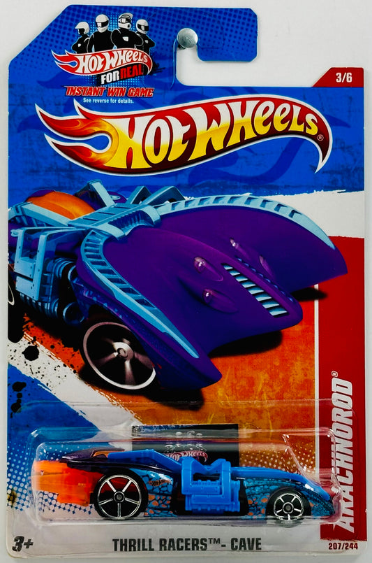 Hot Wheels 2011 - Collector # 207/244 - Thrill Racers: Cave 03/06 - Arachnorod - Metalflake Purple - USA Instant Win