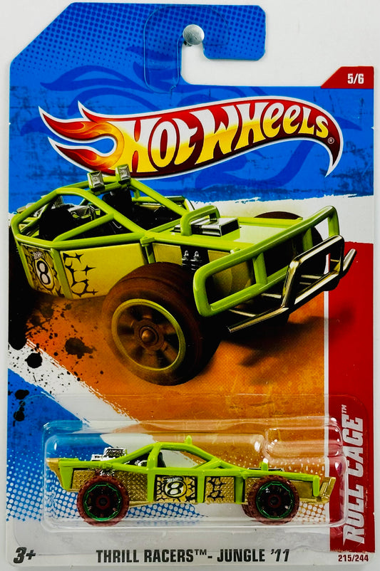 Hot Wheels 2011 - Collector # 215/244 - Thrill Racers: Jungle 05/06 - Roll Cage - Lime Green - USA