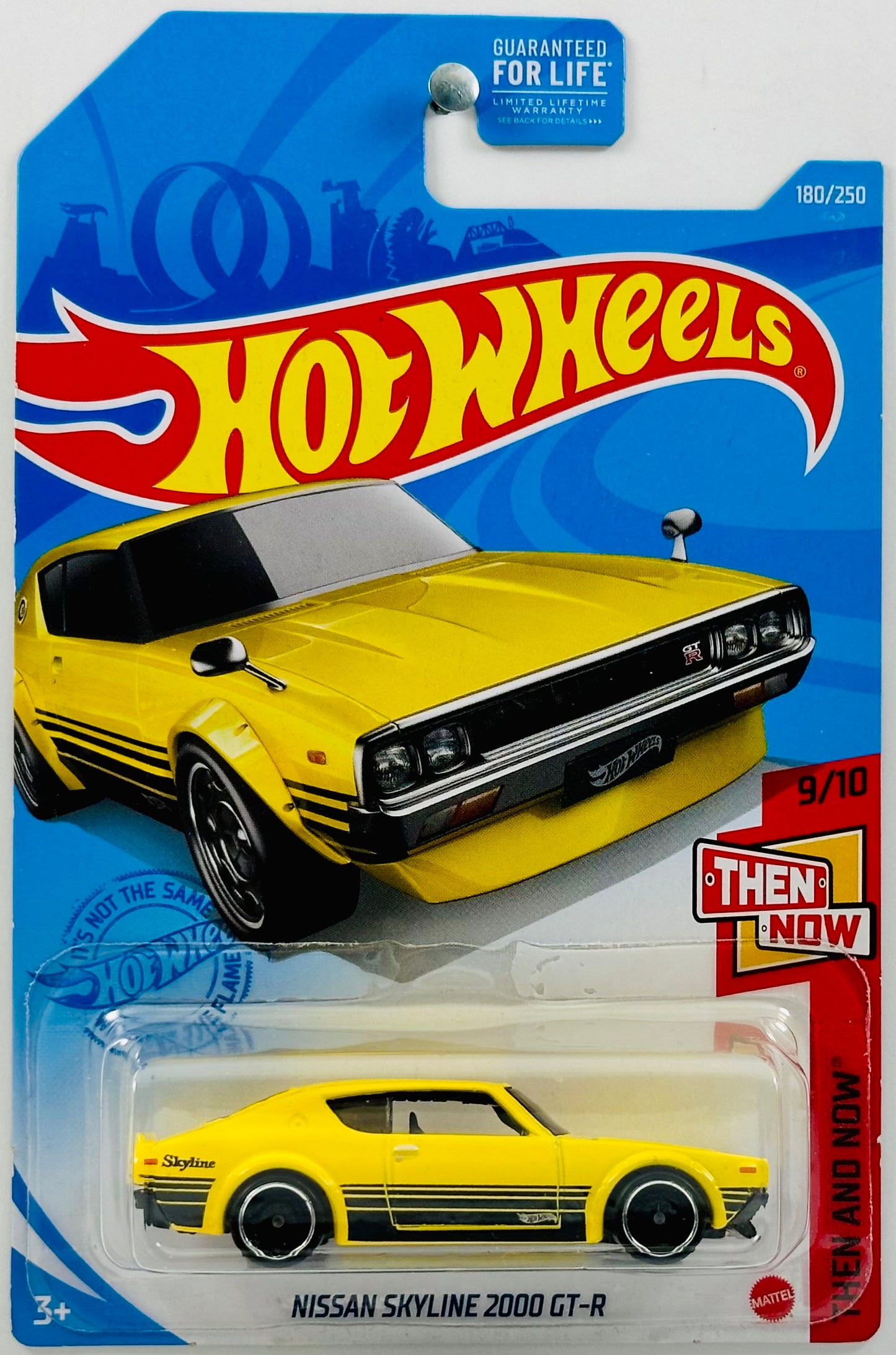 Hot Wheels 2021 - Collector # 180/250 - Then And Now 09/10 - Nissan Skyline 2000 GT-R - Yellow - USA