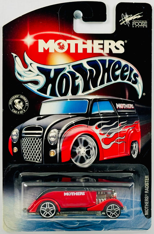 Hot Wheels 2003 - Mother's Wax Promo Series # 1 - Car 4 of 4 - Mothers Roadster ('33 Ford Roadster) - Black & Red - Special Blister Card
