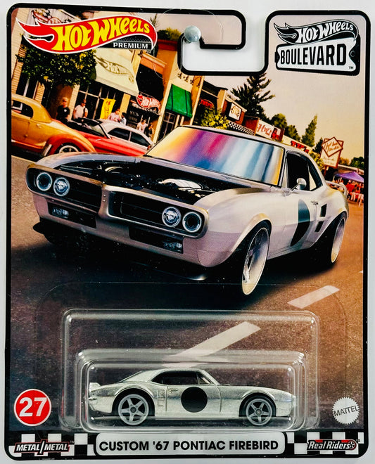 Hot Wheels 2021 - Boulevard # 27 - Custom '67 Pontiac Firebird - ZAMAC - Metal/Metal & Real Riders