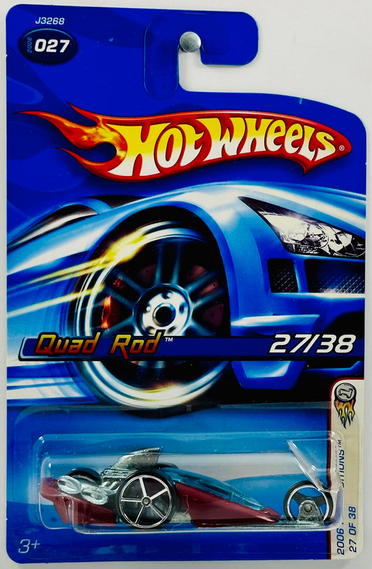 Hot Wheels 2006 - Collector # 027/223 - First Editions 27/38 - Quad Rod - Dark Red - USA