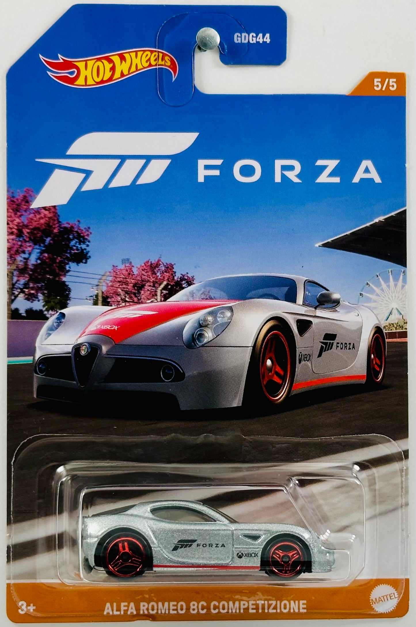 Hot Wheels 2023 - Forza 05/05 - Alfa Romeo 8C Competizione - Metalflake Sliver - Walmart Exclusive