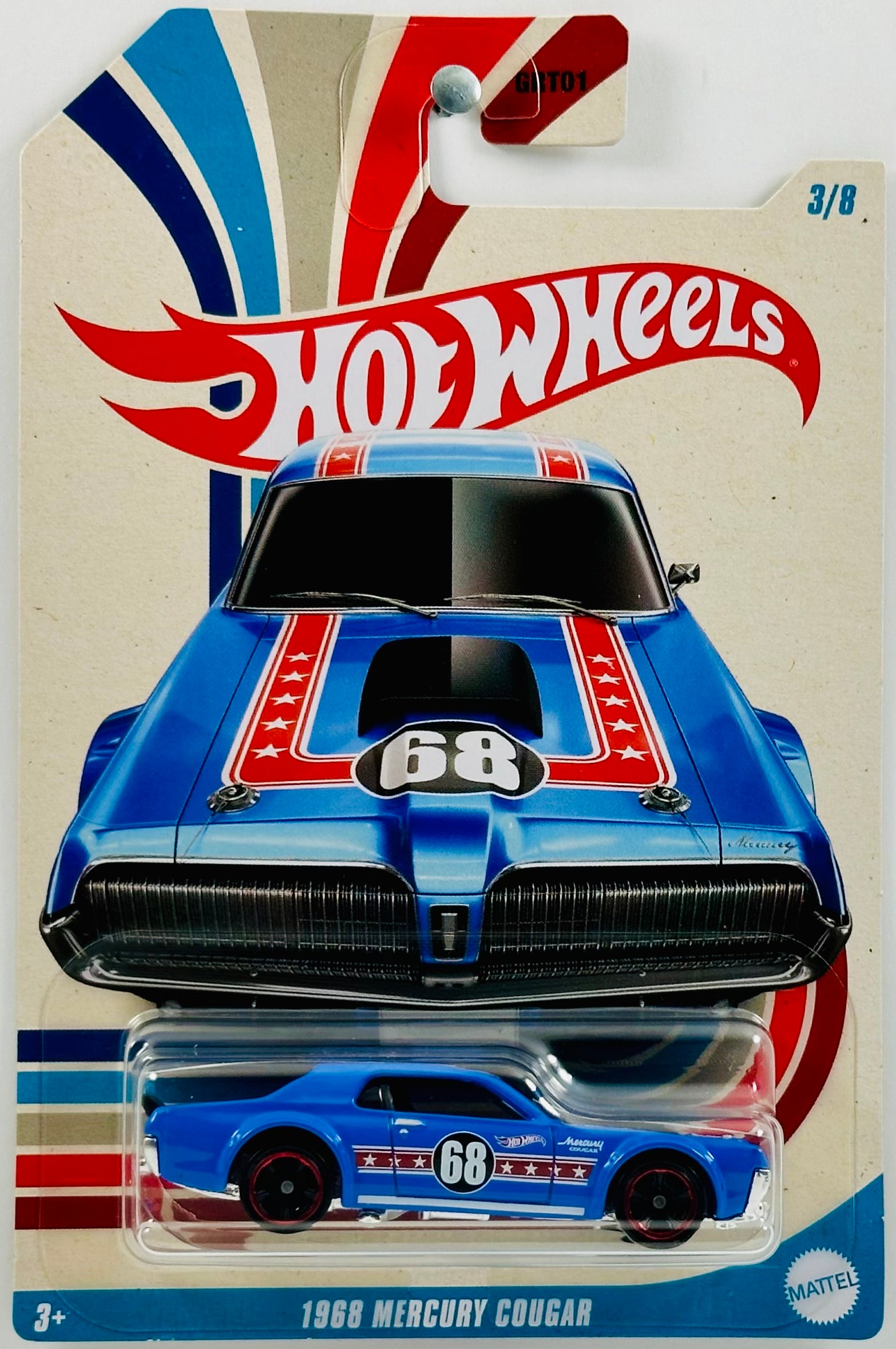 Hot Wheels 2023 - American Steel 03/08 - 1968 Mercury Cougar - Light Blue -  Walmart Exclusive