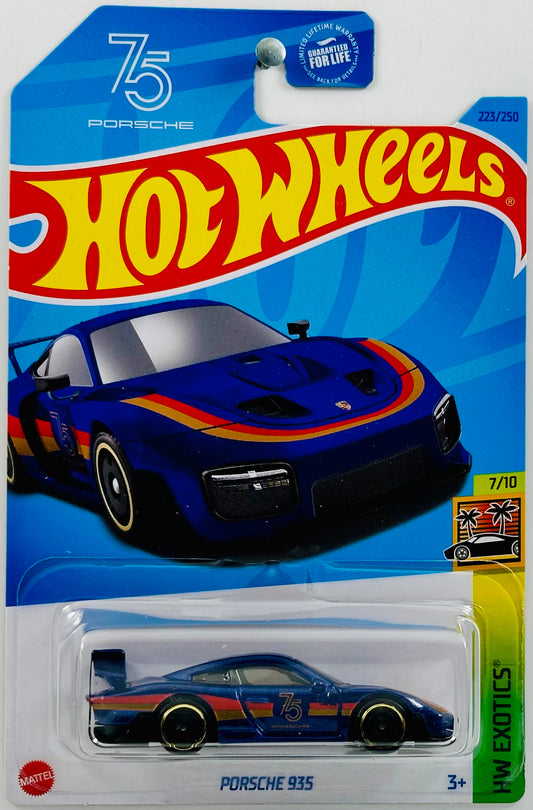 Hot Wheels 2023 - Collector # 223/250 - HW Exotics 07/10 - Porsche 935 - Navy Blue - USA