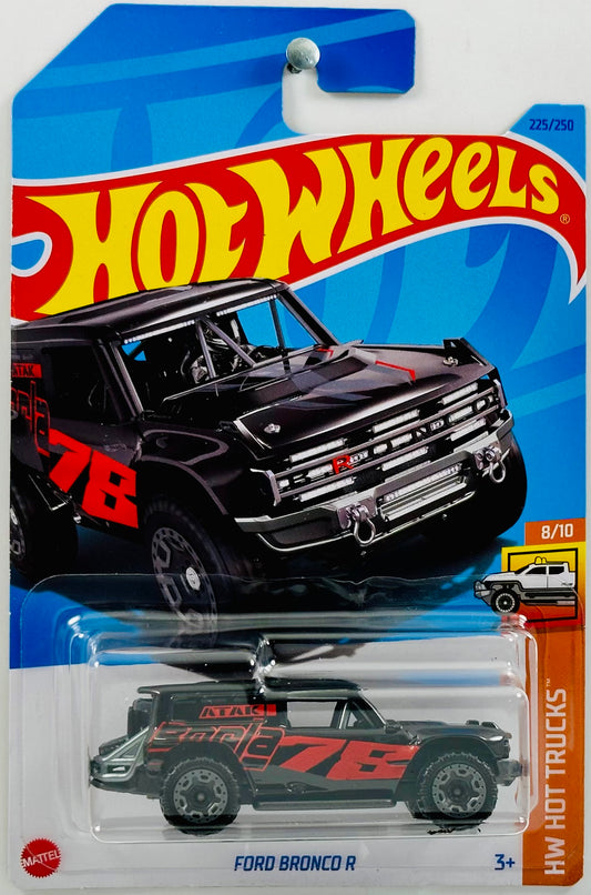 Hot Wheels 2023 - Collector # 225/250 - HW Hot Trucks 08/10 - Ford Bronco R - Black - IC